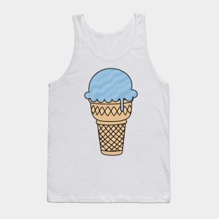 Blue Ice Cream Cone Tank Top